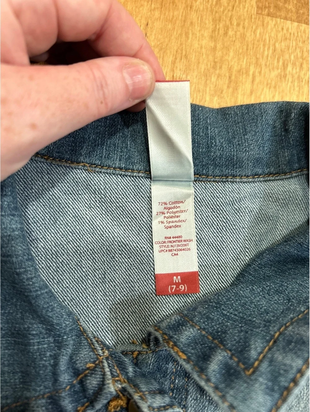 No Boundaries Girls' Denim Vest Size M (7-9)